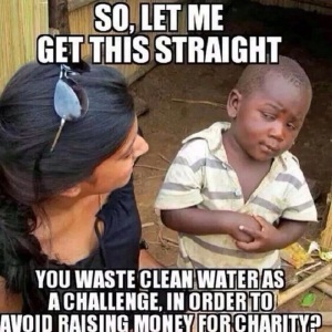 wasting water