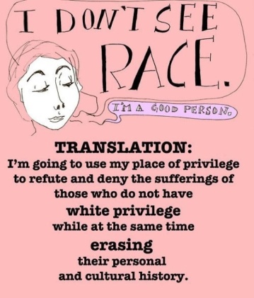 i don't see race